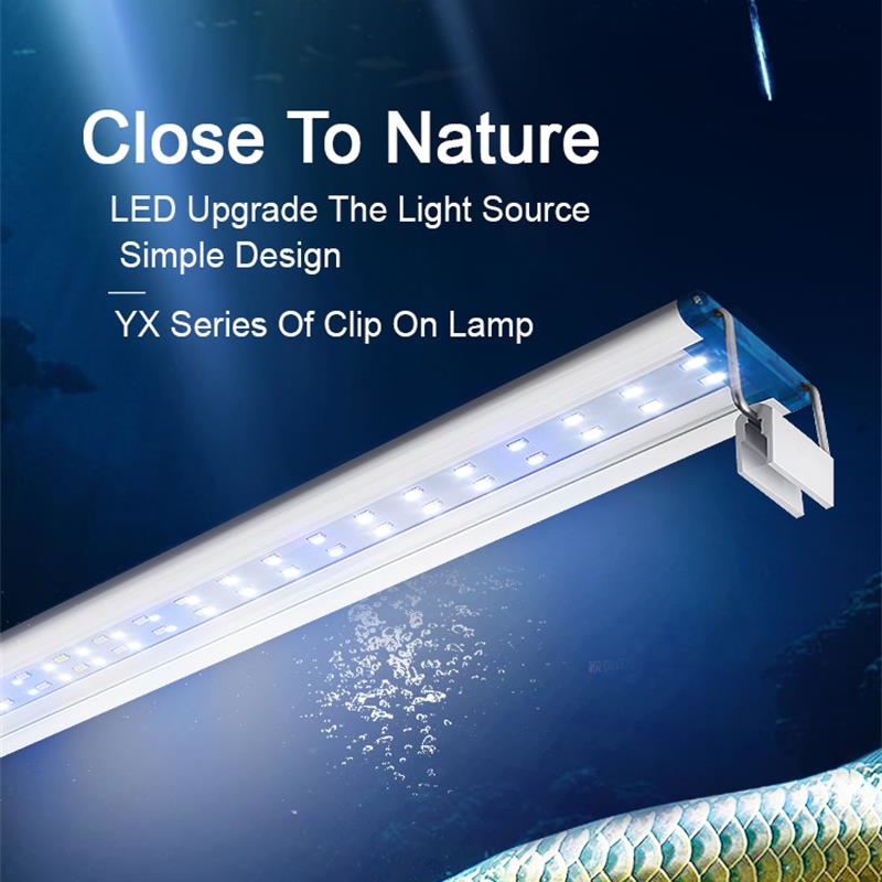 Aquarium Planted Tank Light - Extensible Waterproof Clip on Lamp For