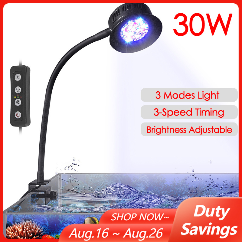 Aquarium Planted Tank Light - 30W Aquarium Fish Tank Sea Water