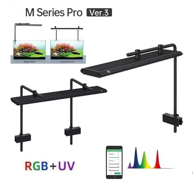 Planted Aquarium Uv Light - M Series with Bracket RGB+UV Freshwater