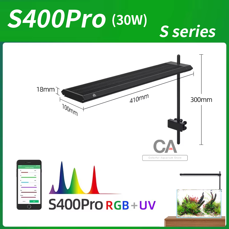 WEEK AQUA S Series RGB+UV Full - Planted Aquarium Uv Light ulasan dan harga