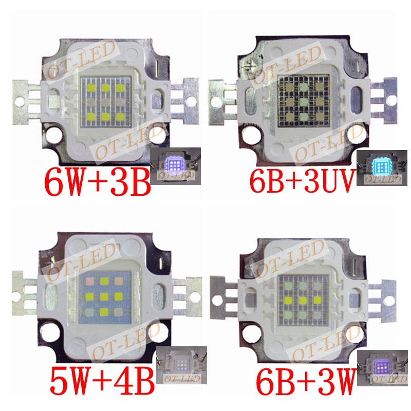 New 5pcs 10W Square Actinic Hy - Planted Aquarium Uv Light ulasan dan harga
