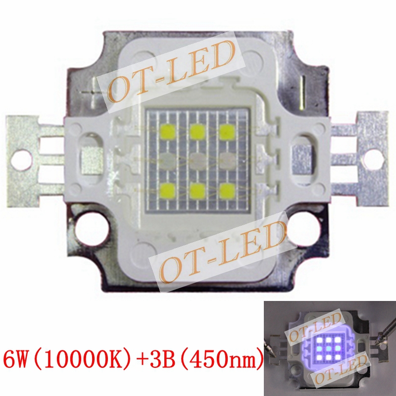 New 5pcs 10W Square Actinic Hy - Planted Aquarium Uv Light ulasan dan harga