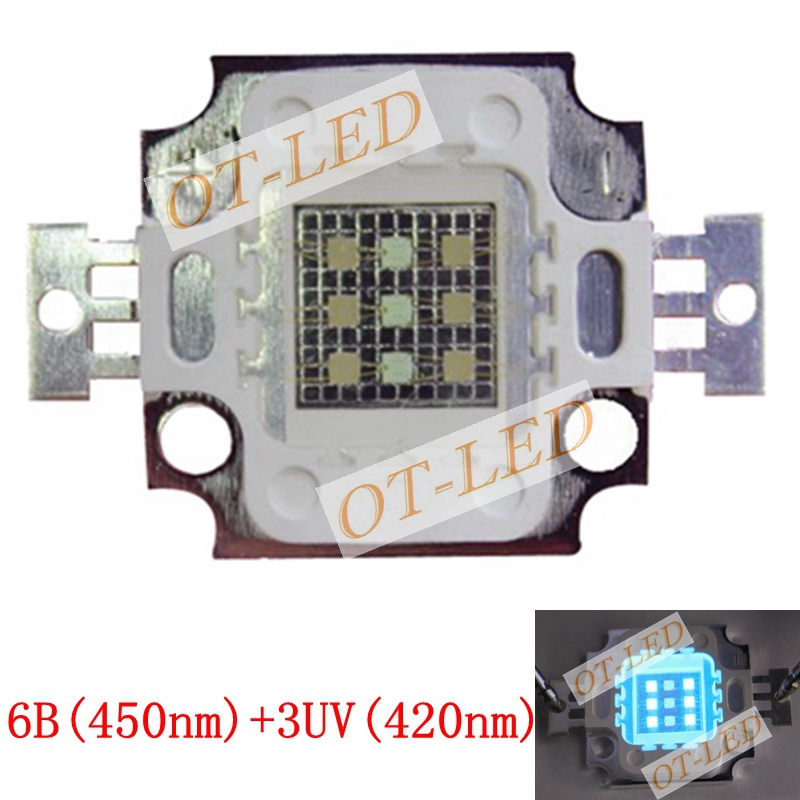 New 5pcs 10W Square Actinic Hy - Planted Aquarium Uv Light ulasan dan harga