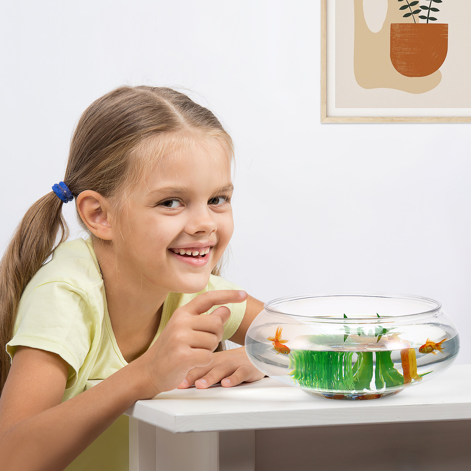 2800Ml Decorative Desktop Fish - Planted Aquarium For Goldfish ulasan dan harga