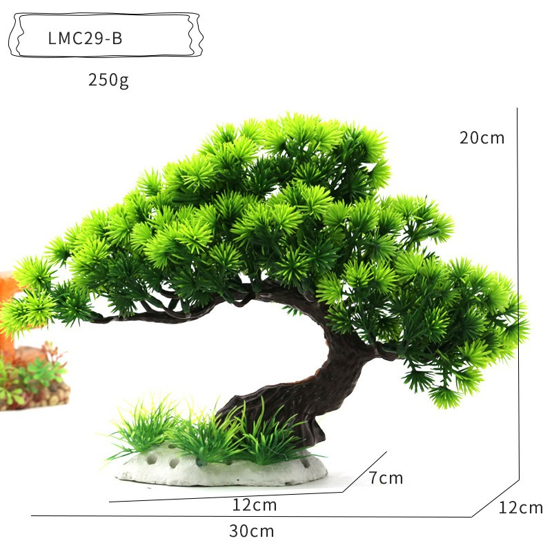 Plastic Water Plants Aquarium  - Aquarium Planted Tree ulasan dan harga