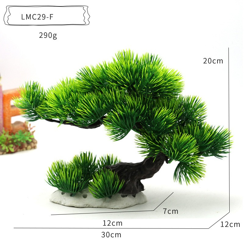 Plastic Water Plants Aquarium  - Aquarium Planted Tree ulasan dan harga
