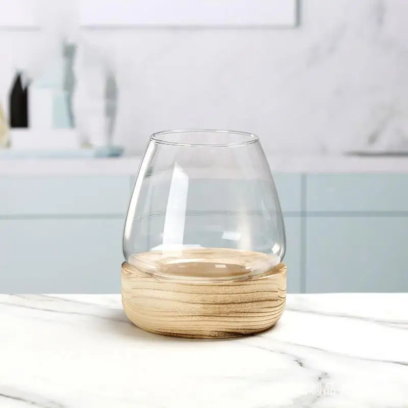 Decorative Round Glass Fish Ta - Planted Aquarium For Goldfish ulasan dan harga