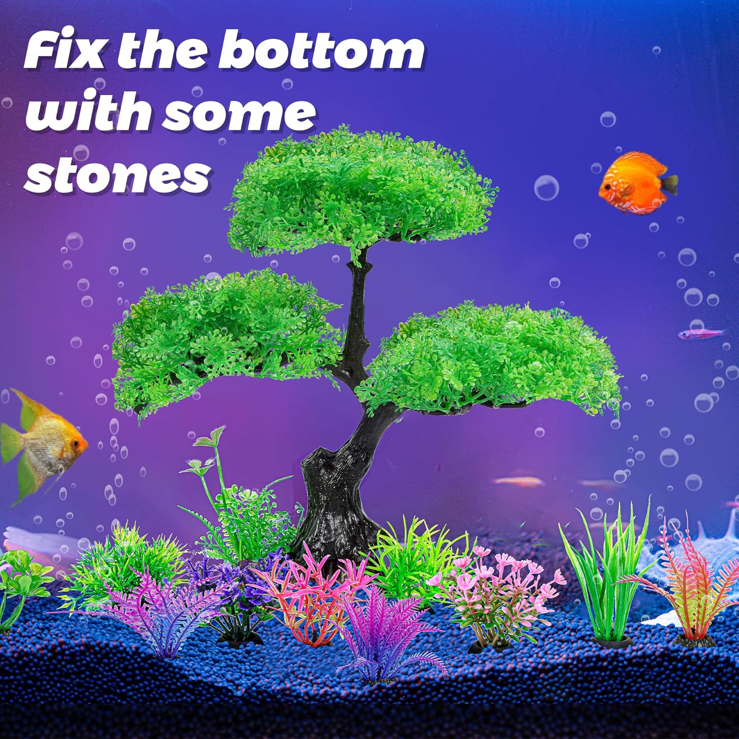 11/10pcs Aquarium Artificial P - Planted Aquarium For Goldfish ulasan dan harga