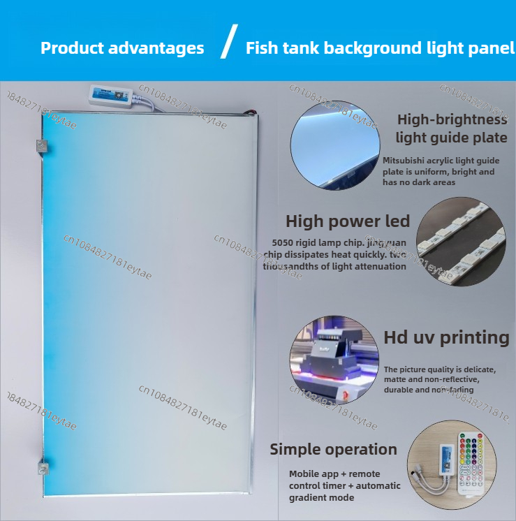 Fish Tank Background Light Boa - Led Planted Tank Light ulasan dan harga