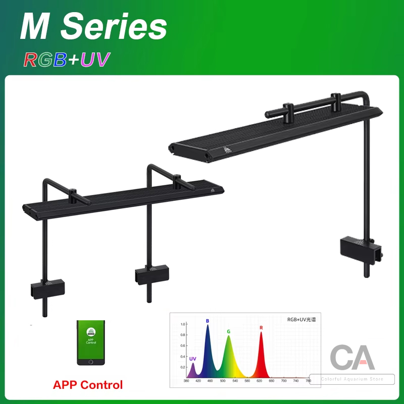 WEEK AQUA LED M Series RGB+UV  - Planted Aquarium Uv Light ulasan dan harga