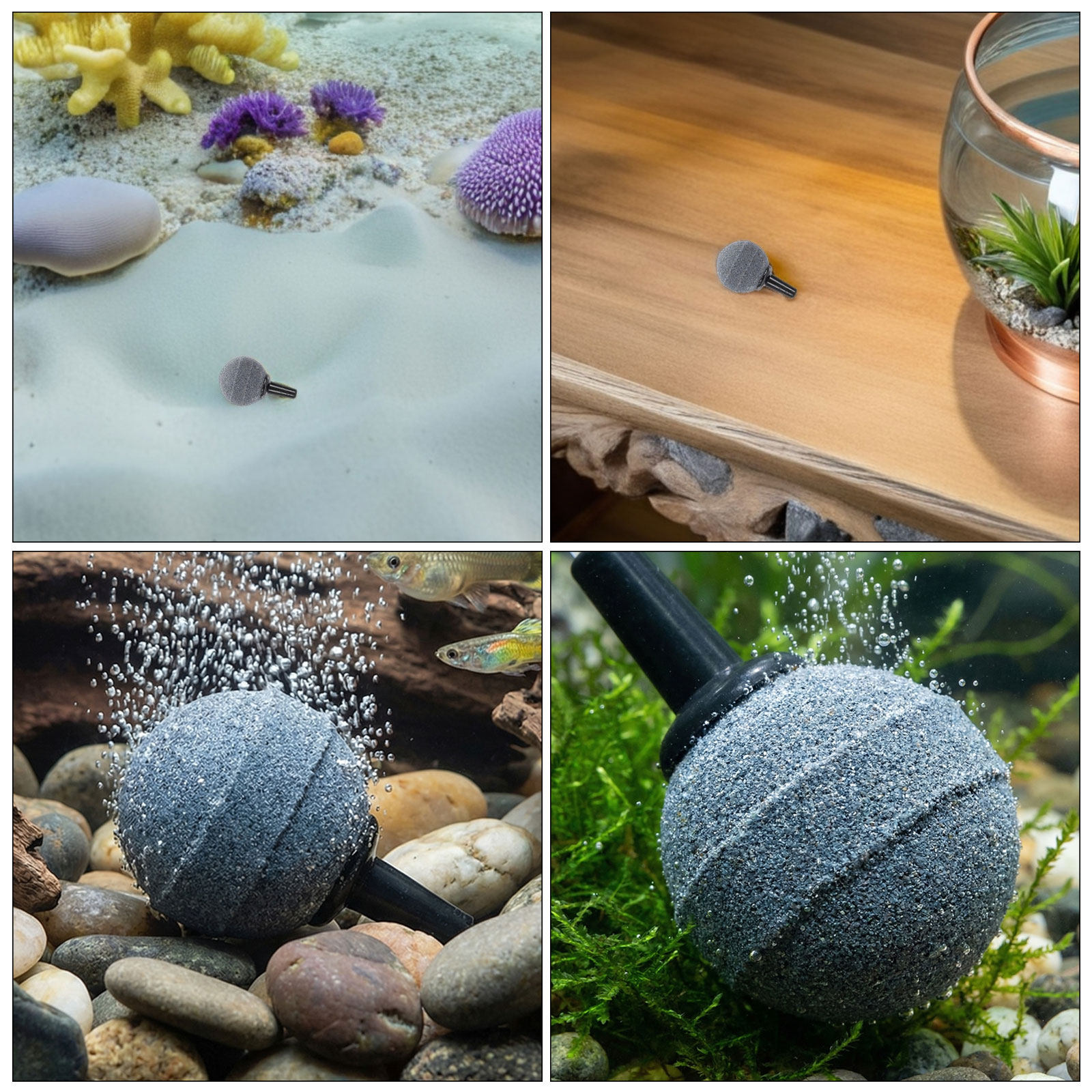 12pcs Aquarium Air Stone Bubbl - Planted Aquarium Air Stone ulasan dan harga