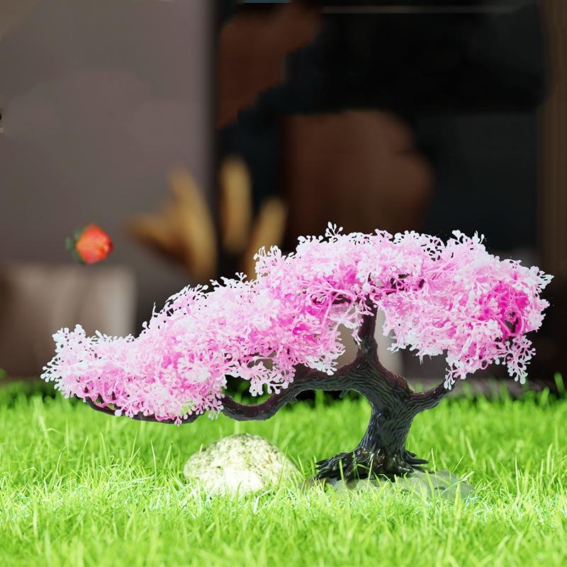 Simulated Tree Artificial Plas - Aquarium Planted Tree ulasan dan harga
