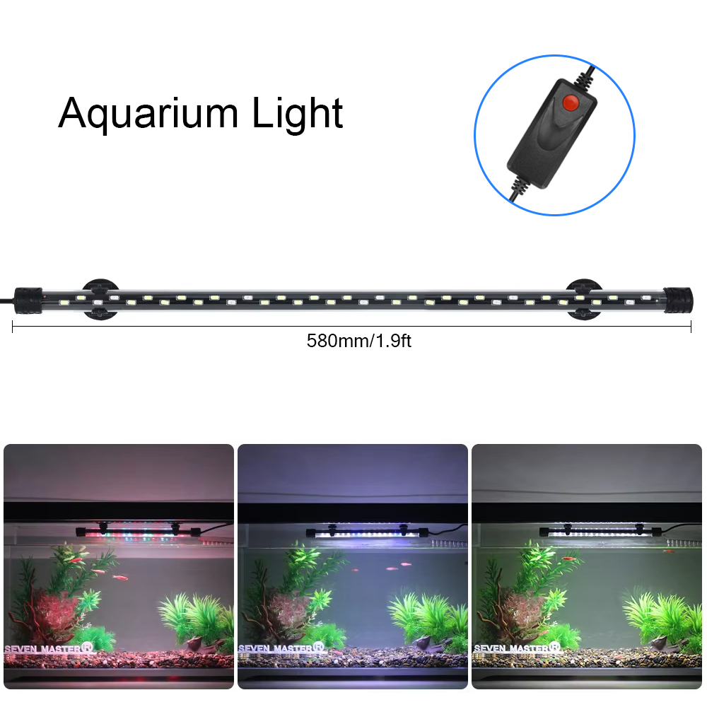 58CM  Aquarium Light LED Plant - Aquarium Planted Tank Light ulasan dan harga