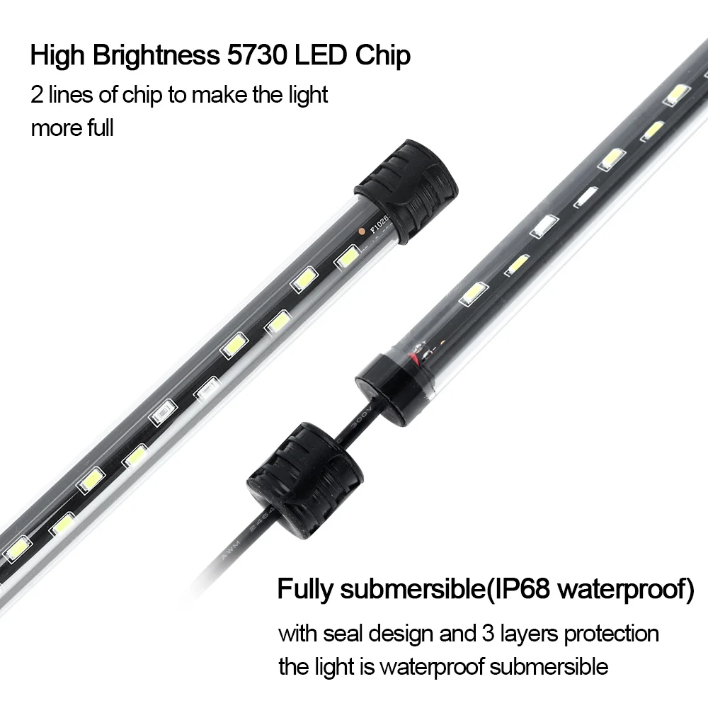 58CM  Aquarium Light LED Plant - Aquarium Planted Tank Light ulasan dan harga