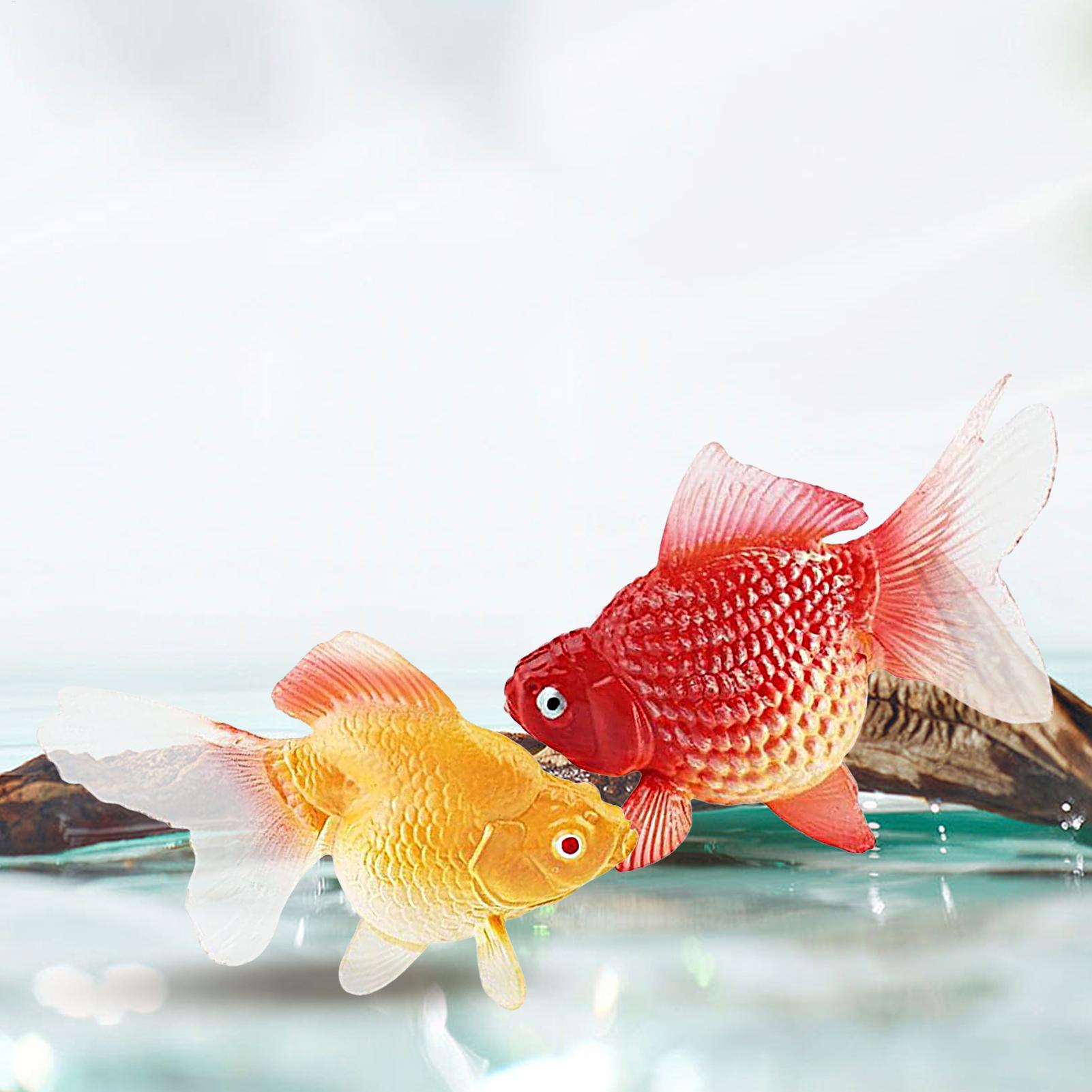 Fake Gold Fish 2Pcs/set Artifi - Planted Aquarium For Goldfish ulasan dan harga