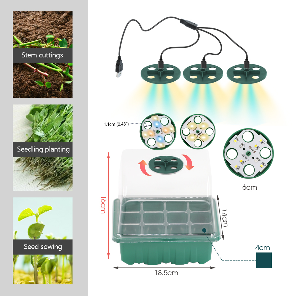 LED Nursery Pots with Grow Lig - Led Planted Tank Light ulasan dan harga
