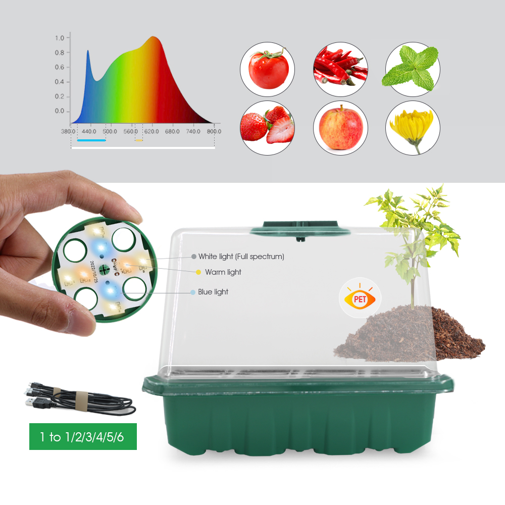 LED Nursery Pots with Grow Lig - Led Planted Tank Light ulasan dan harga