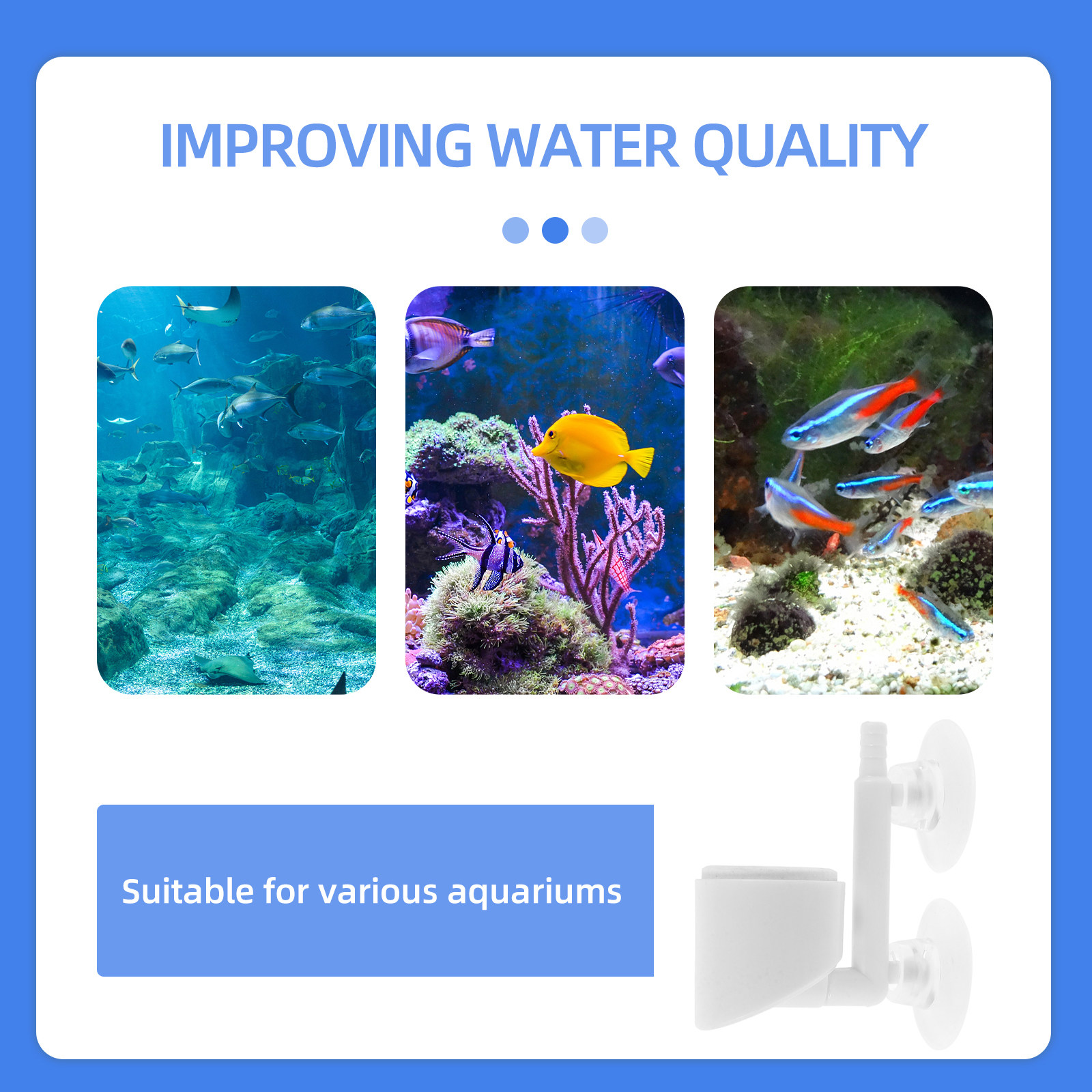 Fish Tank Oxygen Pump Accessor - Planted Aquarium Air Stone ulasan dan harga
