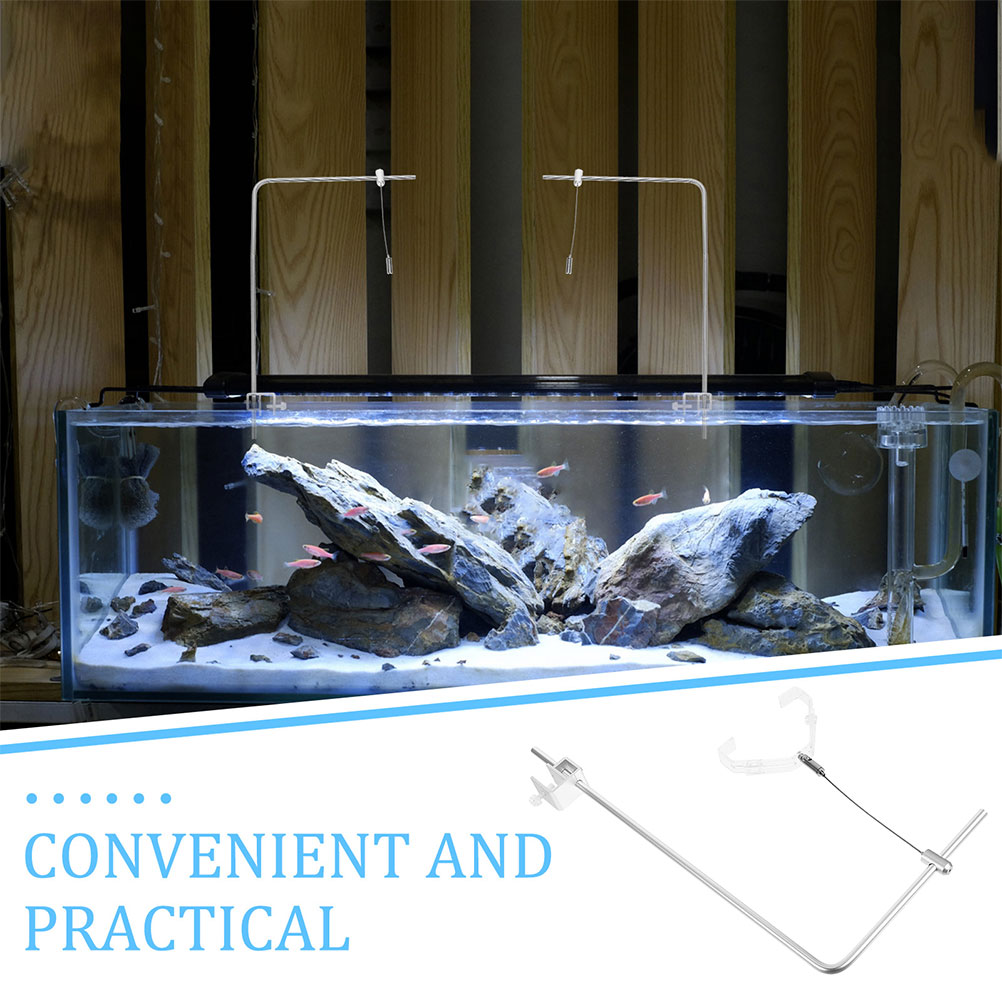 2pcs Aquarium Light Holder Wit - Aquarium Planted Tank Light ulasan dan harga