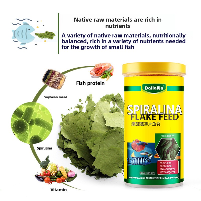 DaJiaWa Spirulina Flake Fish F - Tetra Food Betta Flakes ulasan dan harga