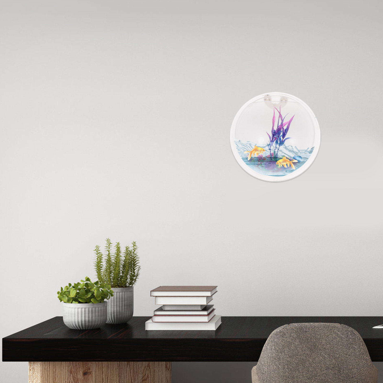Wall Mounted Acrylic Fish Tank - Planted Aquarium For Goldfish ulasan dan harga